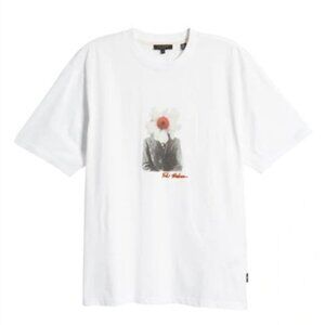 TED BAKER Pottin Flower Head Graphic Crewneck Art Tee T-Shirt Tshirt 4 Large